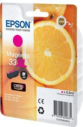 Epson Oranges C13T33634010 rašalo kasetė Originalus Rausvai raudona 1 vnt