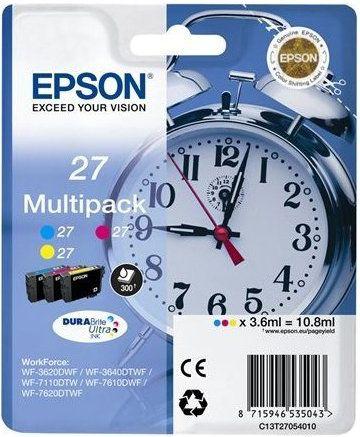 Rašalas Epson rašalas T2715 / C13T27154010 (žydra, rausvai raudona, geltona)