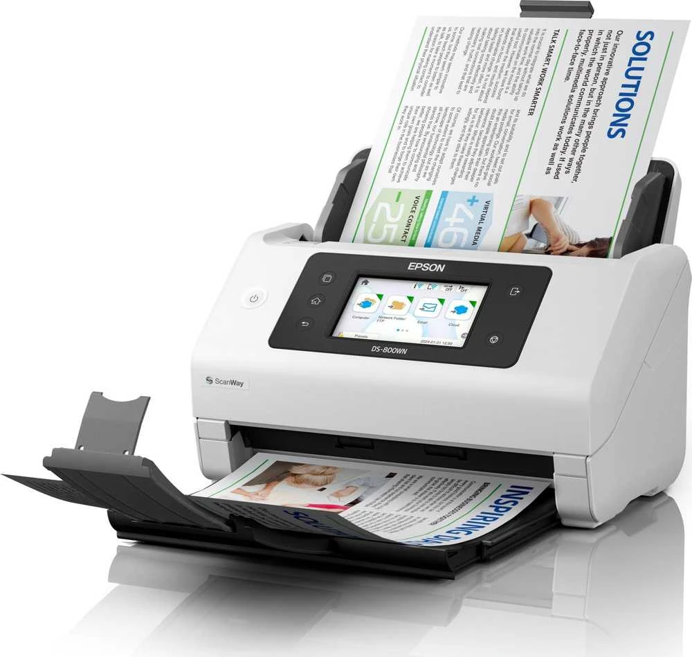 Skeneris Epson tinklo verslo skaitytuvas | Darbo jėga DS-800WN | Spalva | Bevielis