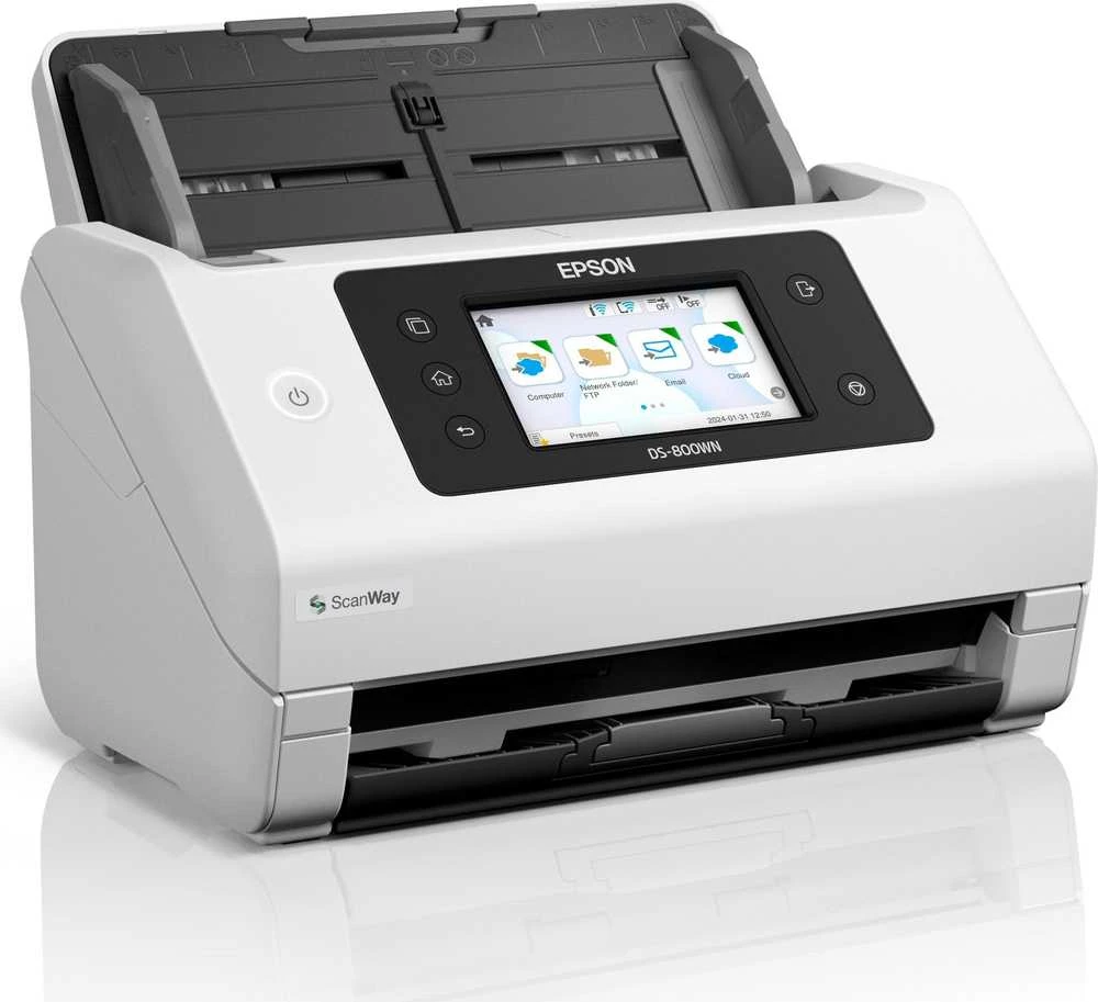 Skeneris Epson tinklo verslo skaitytuvas | Darbo jėga DS-800WN | Spalva | Bevielis