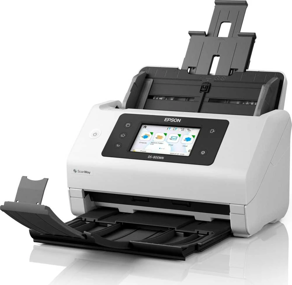 Skeneris Epson tinklo verslo skaitytuvas | Darbo jėga DS-800WN | Spalva | Bevielis