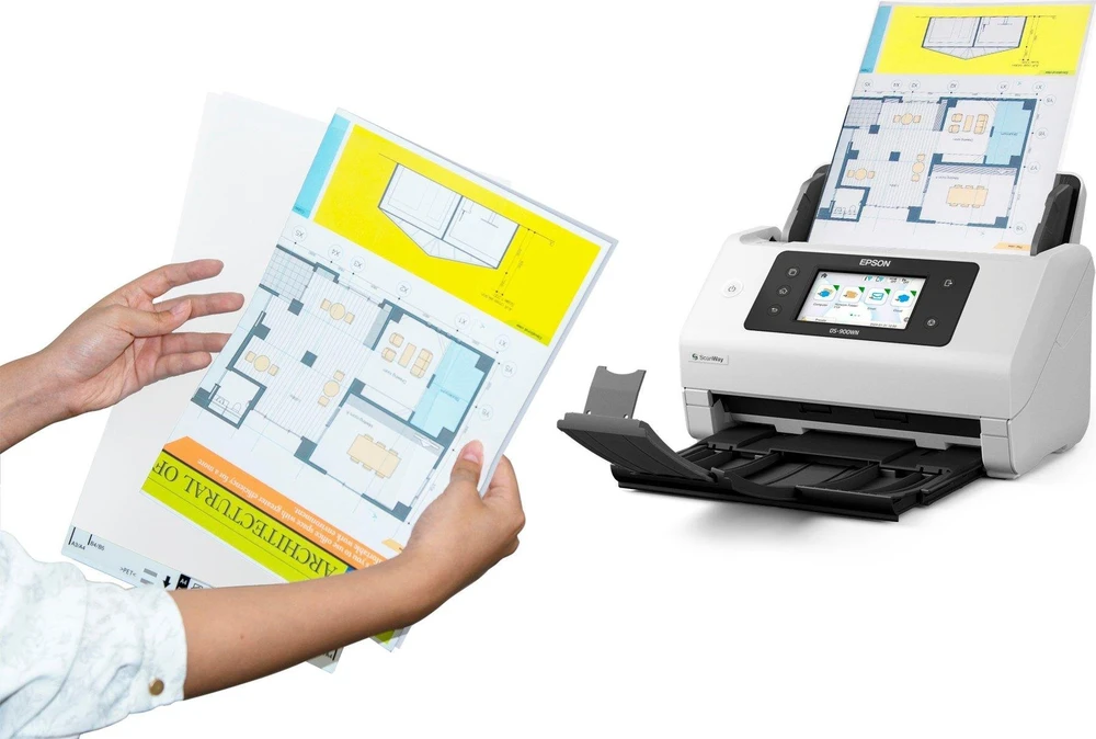 Skeneris Epson tinklo verslo skaitytuvas | Darbo jėgos DS-900WN | Spalva | Bevielis