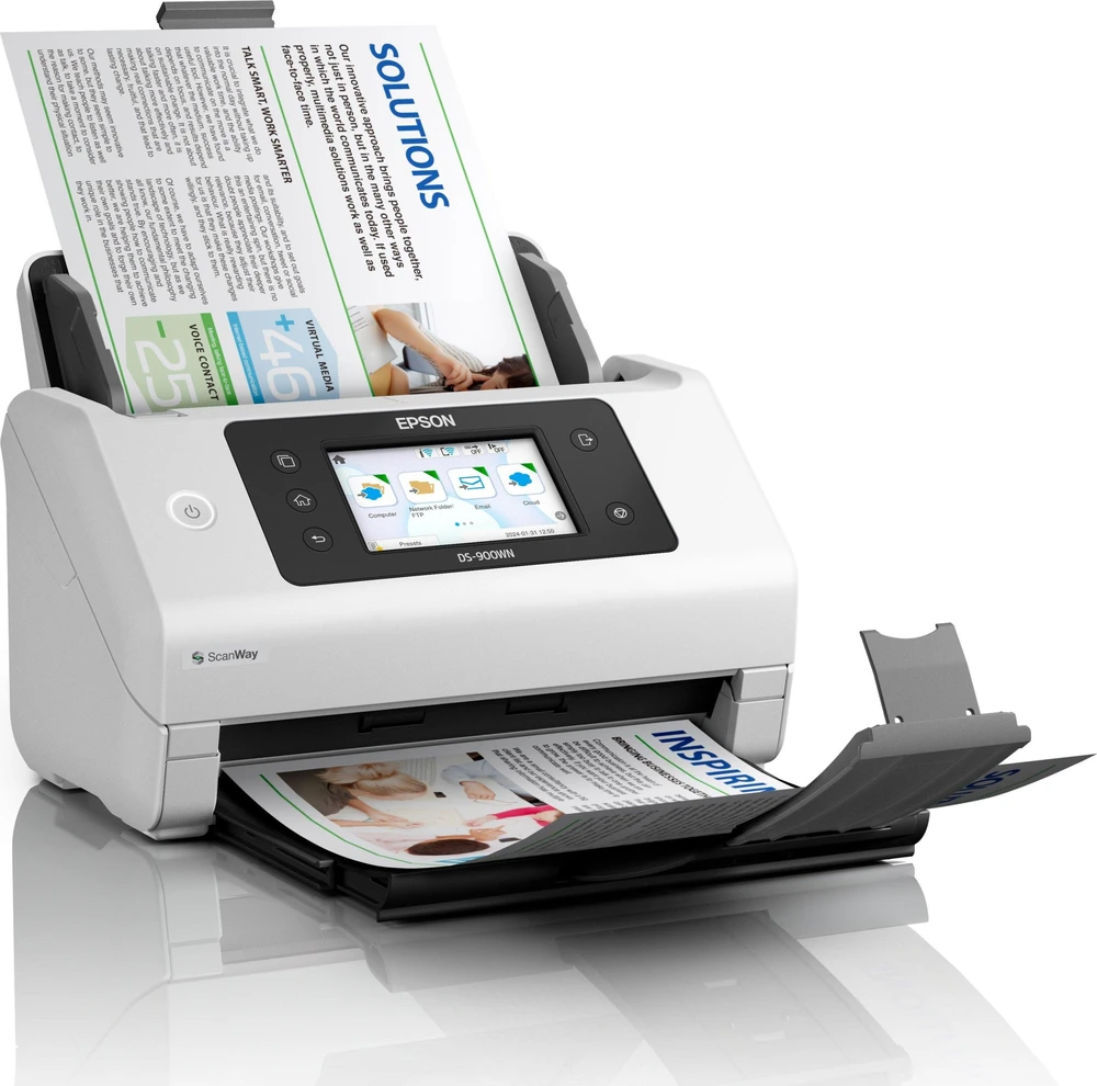 Skeneris Epson tinklo verslo skaitytuvas | Darbo jėgos DS-900WN | Spalva | Bevielis