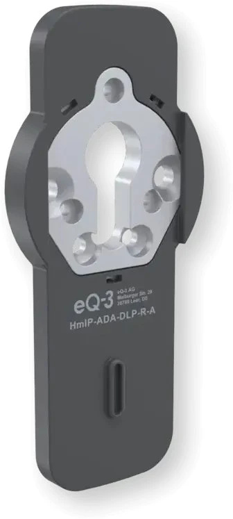 eQ-3 EQ3 Homematic IP adapteris apvalus rožinis durų spynos pavara pro, antracito (163089A1)