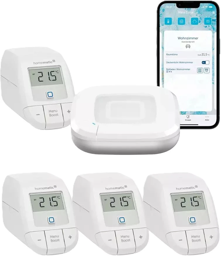 eQ-3 Homematic IP pradinis rinkinys „Heizen Basic“ 4 šildymo radiatoriams
