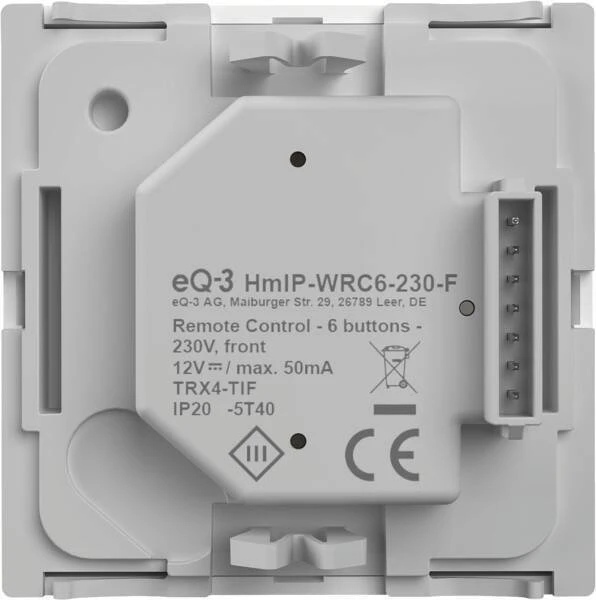 eQ-3 Homematic IP Sieninis mygtukas – 6 kartų 230 V