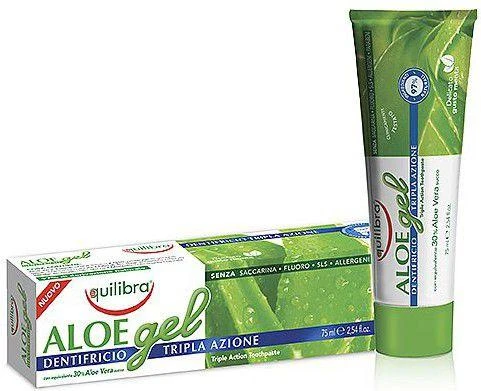 Dantų pasta su alavijo ekstraktu Equilibra Aloe Gel Triple Action 75 ml