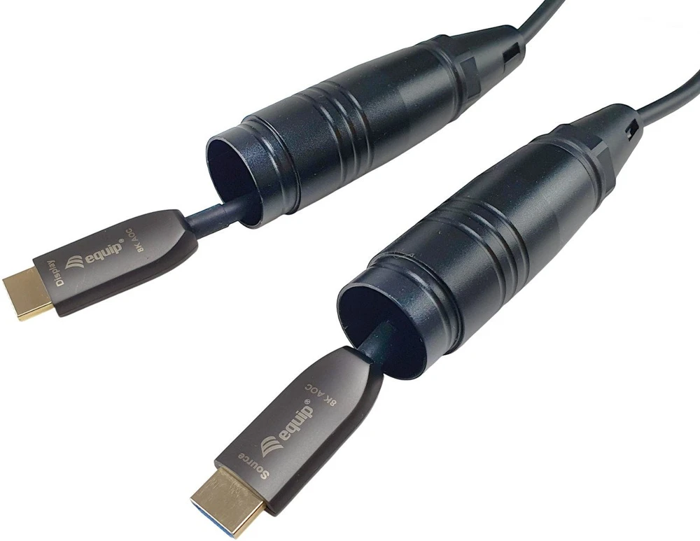 Equip 119425 HDMI kabelis 200 m HDMI A tipo (standartinis) Juoda