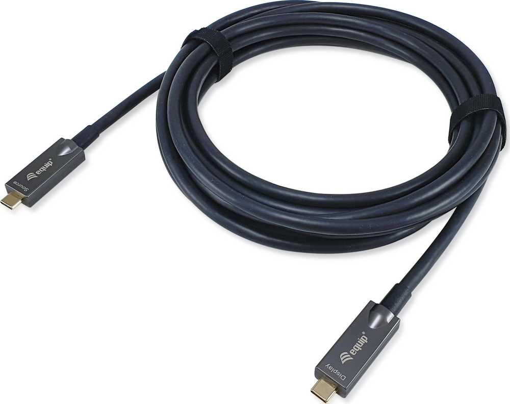 Equip 119463 USB kabelis USB 3.2 Gen 2 (3.1 Gen 2) 15 m USB C Juoda