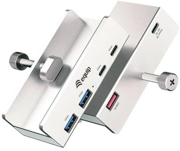 Equip 128967 sąsajos šakotuvas USB 3.2 Gen 1 (3.1 Gen 1) Type-A 5000 Mbit/ai Aliuminis