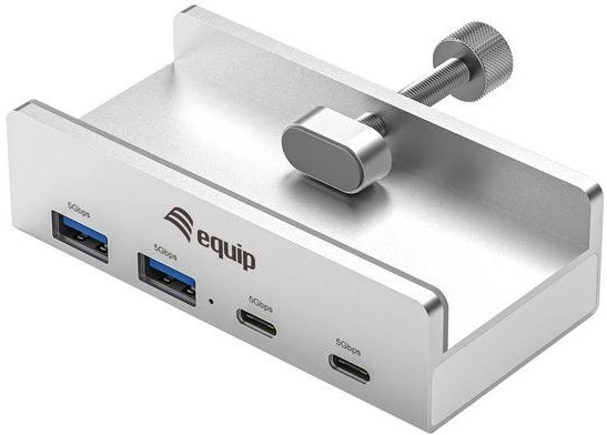 Equip 128967 sąsajos šakotuvas USB 3.2 Gen 1 (3.1 Gen 1) Type-A 5000 Mbit/ai Aliuminis