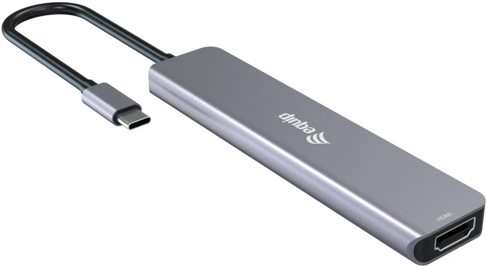 Stacja/replikator Equip Equip 133500 doko stotelė Przewodowa USB 3.2 Gen 1 (3.1 Gen 1) Type-C Pilka