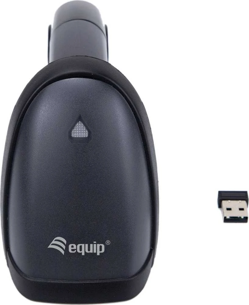 Equip 351029 brūkšninių kodų skaitytuvas Rankinis brūkšninių kodų skaitytuvas 1D/2D CMOS Juoda