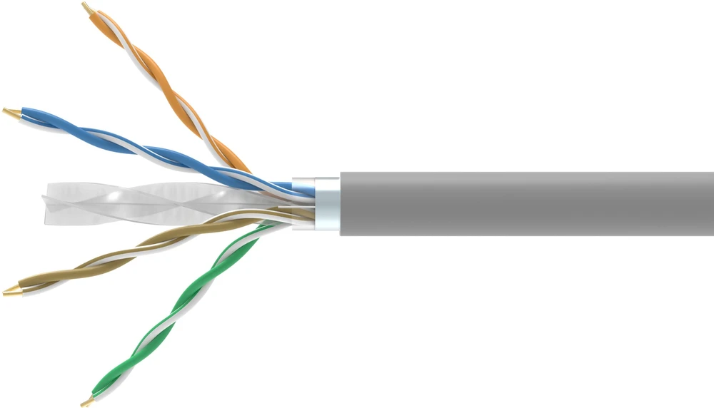Equip Instaliacijos įranga Cat6 F/UTP ECA kabelis 305.00m pilkas LSZH