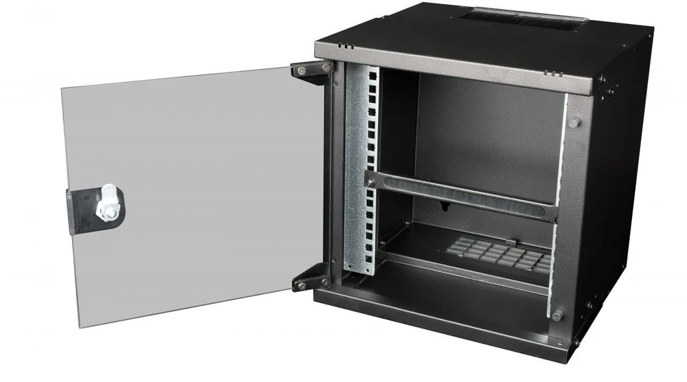 Equip Equip 10'' Kabeldurchführung mit Bürsteneinsatz, 1U juodas