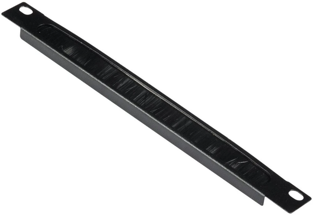 Equip Equip 10'' Kabeldurchführung mit Bürsteneinsatz, 1U juodas