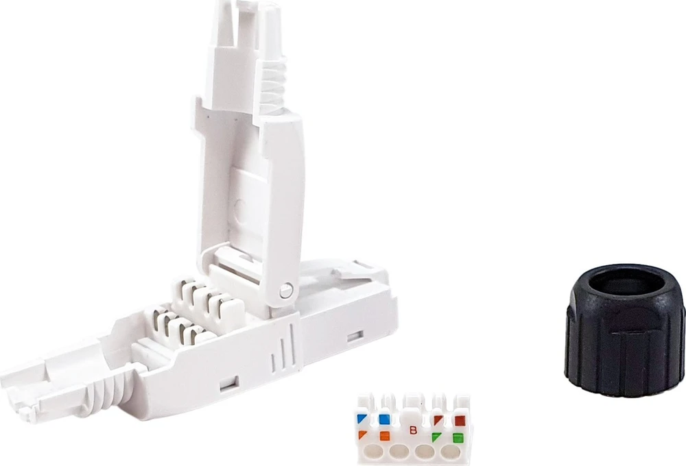Equip Equip 121161 RJ-45 kištukas Juoda, balta