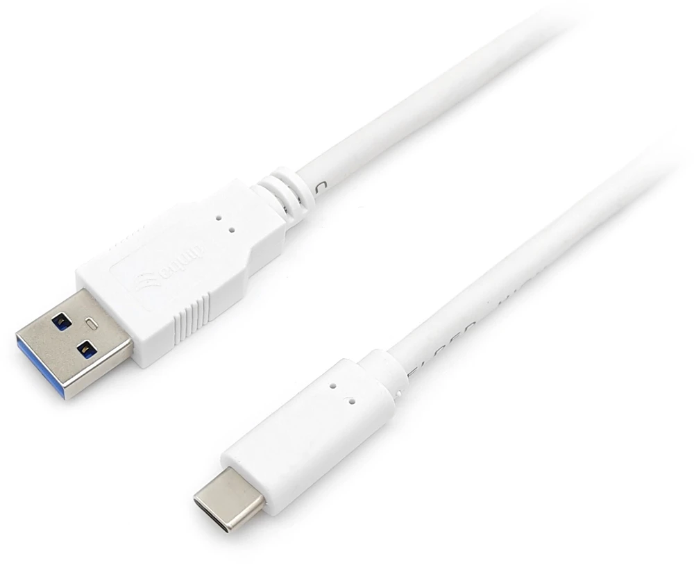 Equip Equip 128366 kabelis USB USB 3.2 Gen 1 (3.1 Gen 1) 0,5 m USB C USB A Baltas