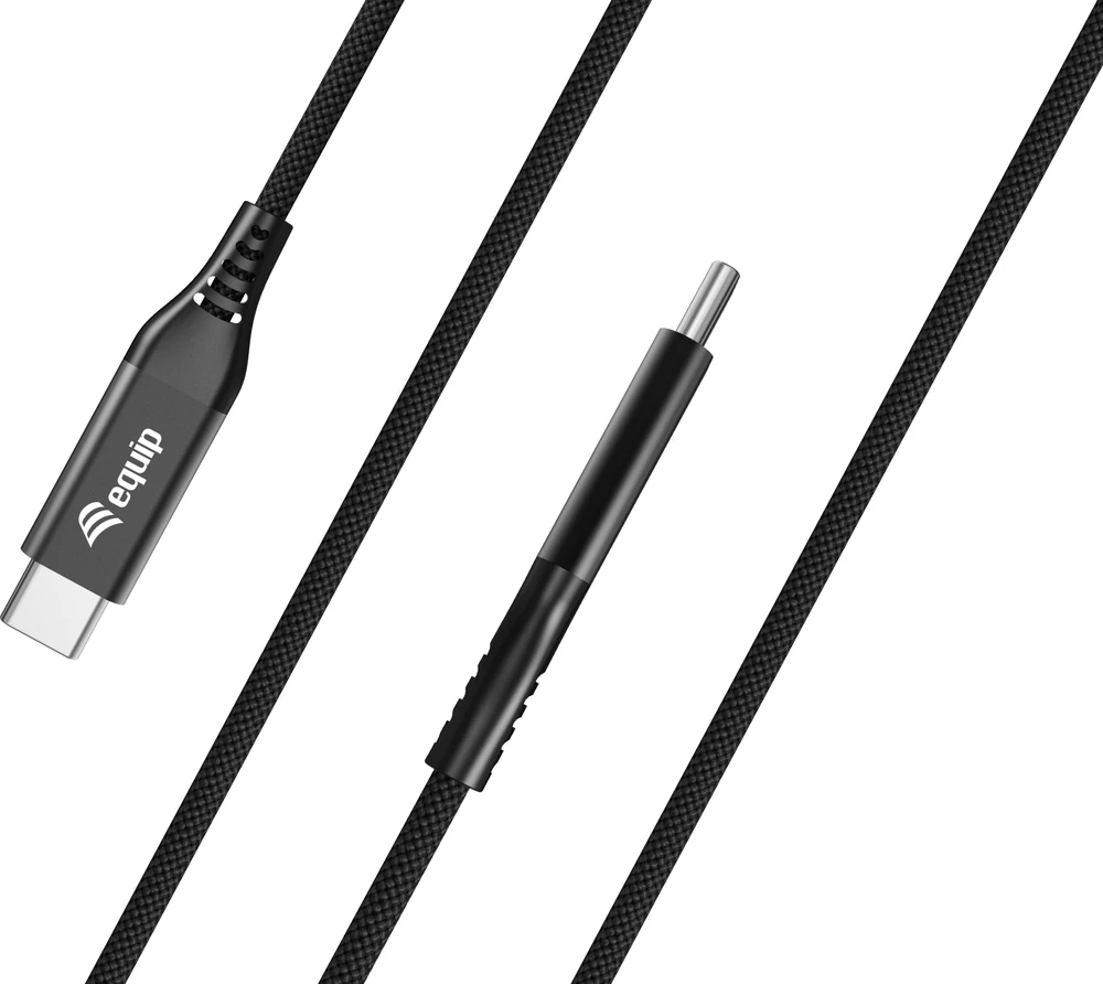 Equip 128389 USB kabelis USB4 Gen 3×2 1,2 m USB C 240 W Juoda