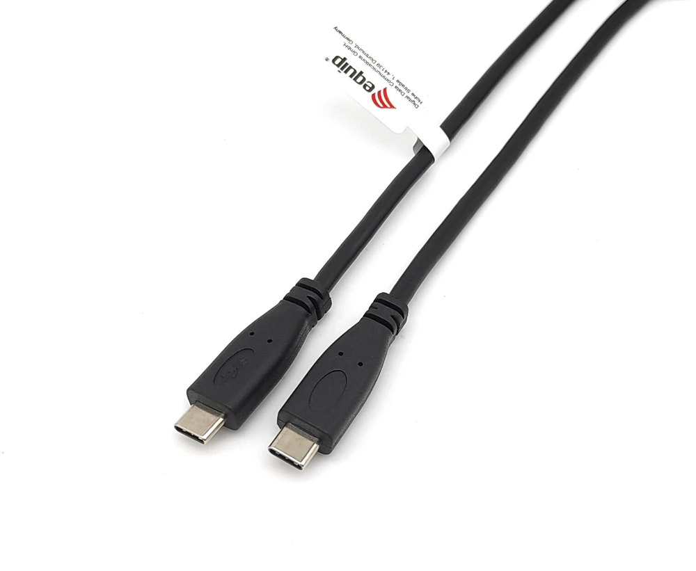 Equip Equip 128832 kabelis USB USB 2.0 0,3 m USB C Juodas