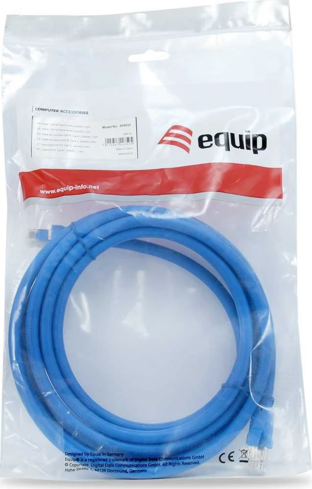 Equip Įrengti Įrengti Patchkabel Cat8.1 S/FTP 2xRJ45 3,00m blau LSZH