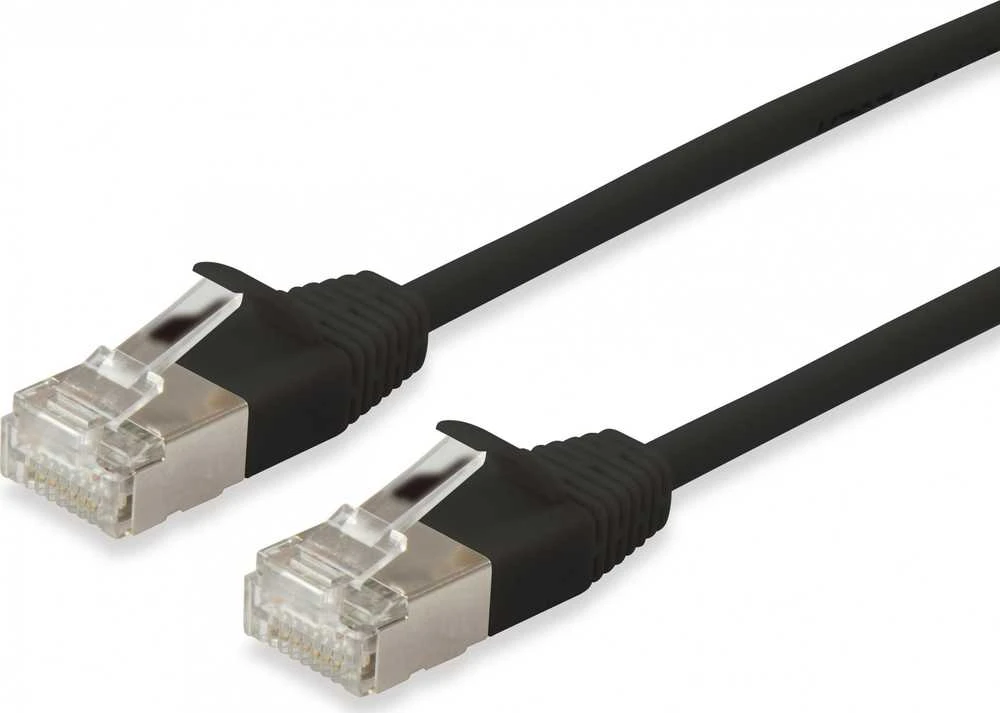Equip Equip Patchkabel Cat6A S/FTP 2xRJ45 0.50m sw (SSTP) Slim