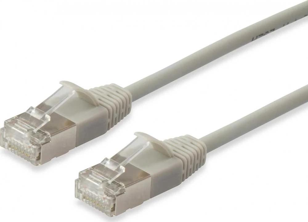 Equip Įrengti Įrengti Patchkabel Cat6A S/FTP 2xRJ45 20,00 m smėlio spalvos (SSTP) Slim