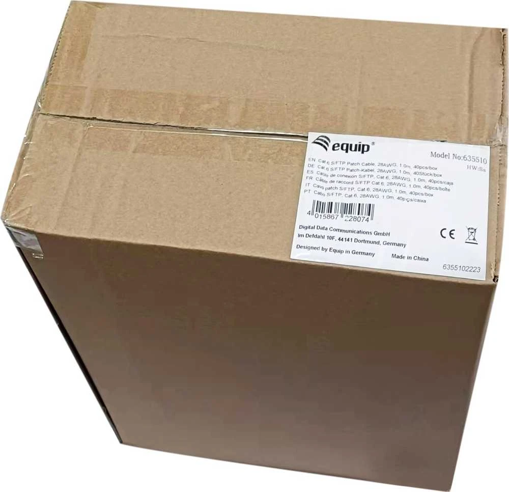 Equip 635510 tinklo kabelis Balta 1 m Cat6 S/FTP (S-STP)
