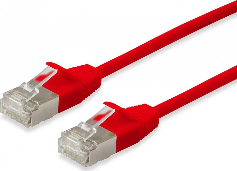 Equip Equip Patchkabel Cat6A S/FTP 2xRJ45 0.25m raudona (SSTP) Slim