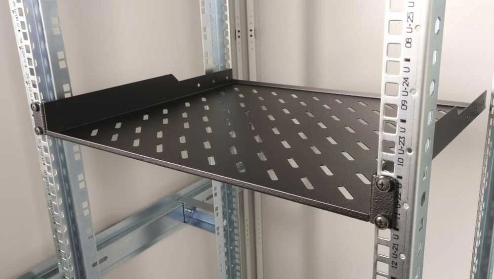 Equip Equip fiksuota lentyna 19" serverių spintelėms, 1U 60cm juoda