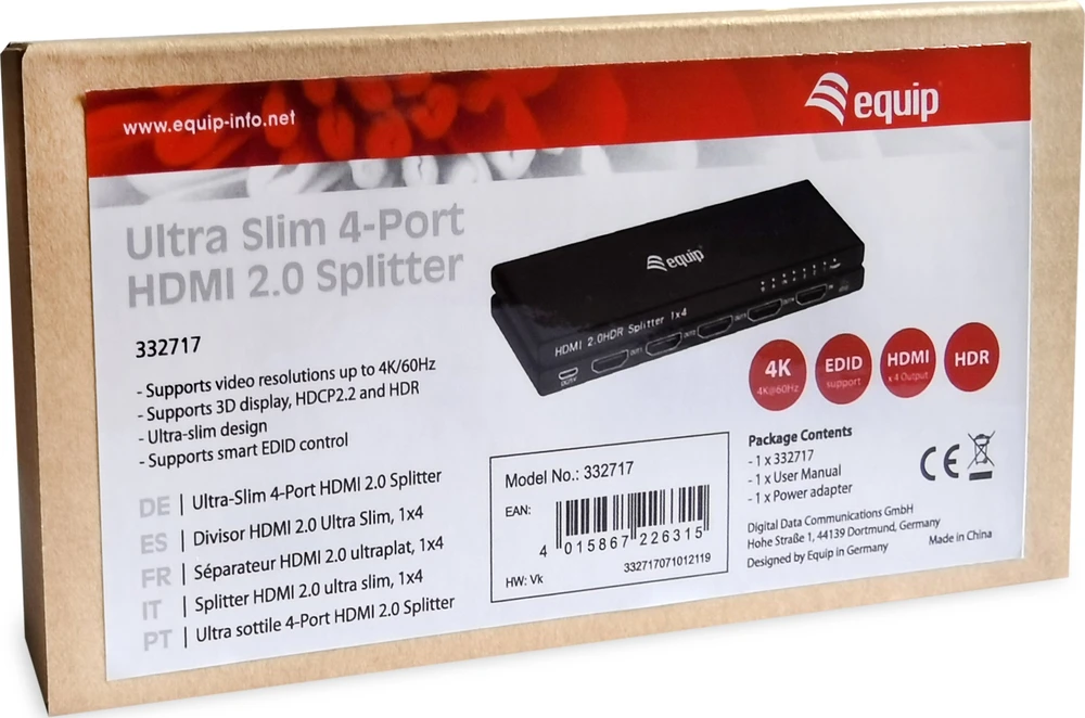 Equip 332717 HDMI 4x HDMI
