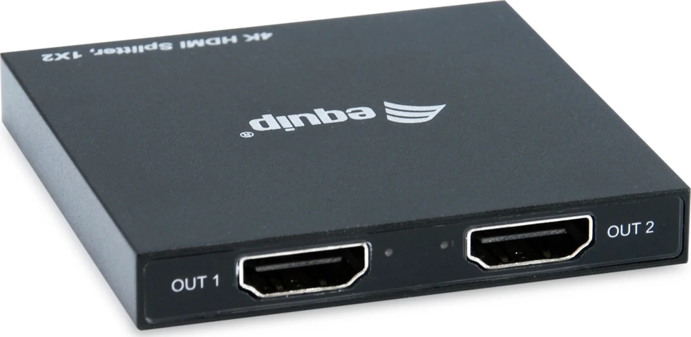 Equip Equip HDMI Splitter 1.4 2 Port Ultra Slim 4K/30Hz juodas EndlessOS