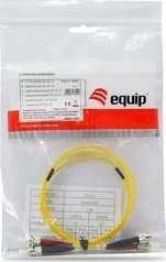 Equip Equip LWL patch cable ST->ST 5,00m vienmodis dvipusis OS2 yel poli maišelis