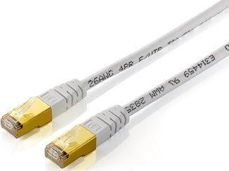 Equip Equip patch cable RJ45 F/UTP Cat5e 10,00m balta (FTP) lizdinė plokštelė