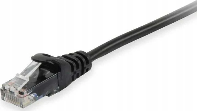 Equip Kabelis Cat6A U/UTP 2xRJ45 0.50m juoda LSZH