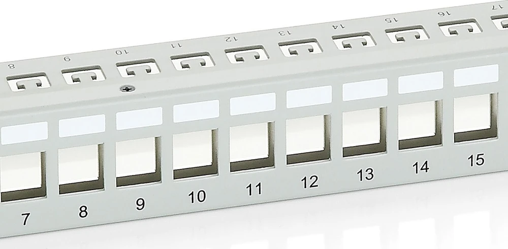 Equip Equip Patchpanel 24x Cat6 19'' FTP 1HE Keystone Montage gr