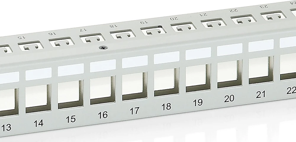 Equip Equip Patchpanel 24x Cat6 19'' FTP 1HE Keystone Montage gr