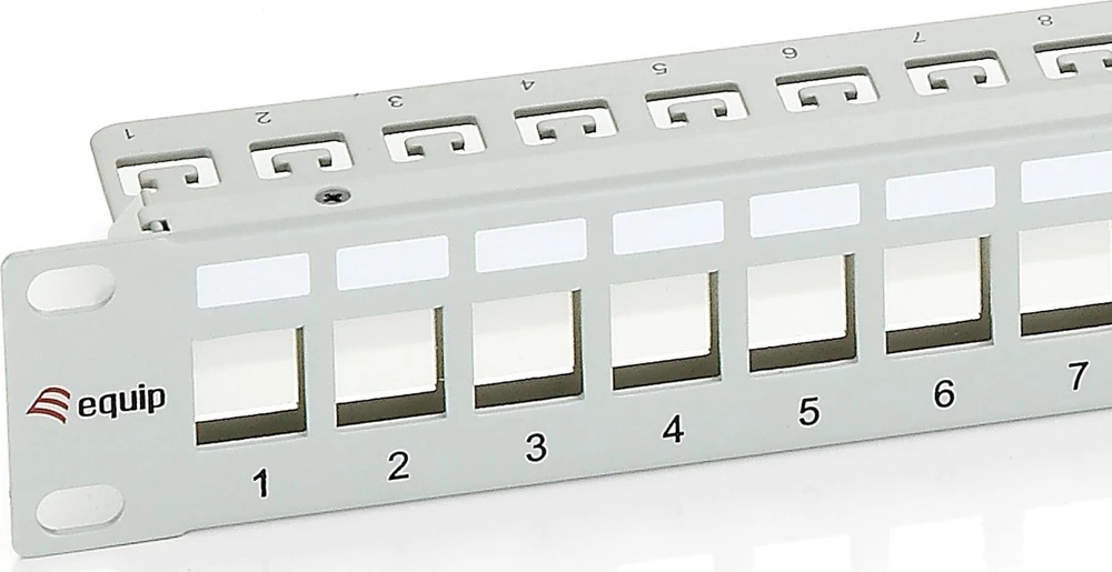 Equip Equip Patchpanel 24x Cat6 19'' FTP 1HE Keystone Montage gr