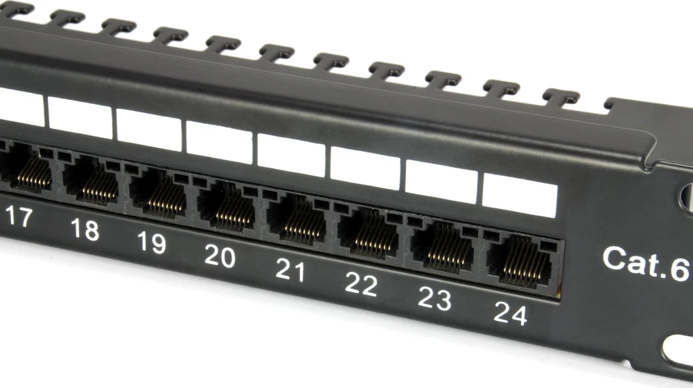 „Equip“ komutacinis skydelis 24x Cat6 19 UTP 1HE „Keystone“ montažo programinė įranga