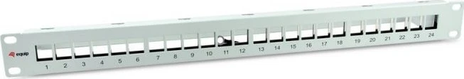 „Equip“ komutacinis skydelis 24x Cat6A 19 FTP 1HE „Keystone Montage“ ws