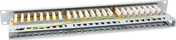 Equip Patchpanel 48x RJ45 Cat6A 19 FTP 1HE Premium hellgrau