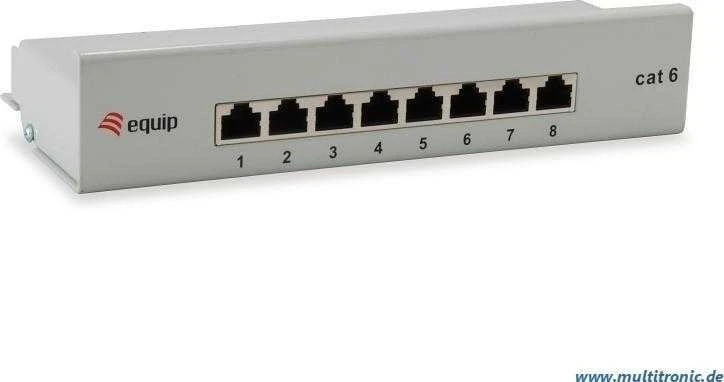 Equip Įrengti Patchpanel 8x RJ45 Cat6 FTP darbalaukį ISO/IEC hellgrau