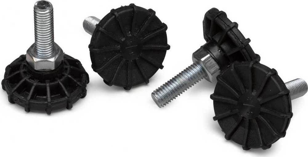 Equip kojos serverių spintoms 4 vnt. 60mm juoda