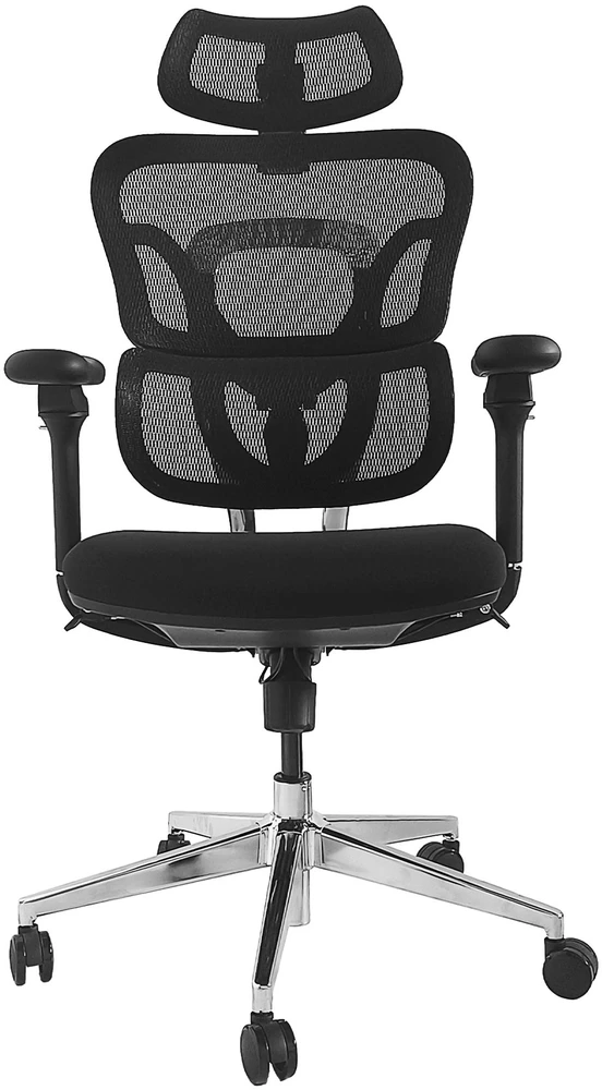 Equip ergonominė biuro kėdė + galvos atrama / porankiai + SFS juoda Lite mažmeninė prekyba