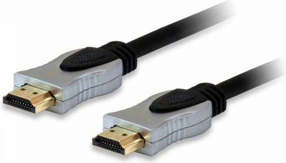 HDMI laidas su auksinėmis jungtimis ir sidabriniais antgaliais