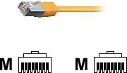 Equip Įrengti Patchcord, S / FTP, Cat6, PIMF, 10m, geltona (605566)