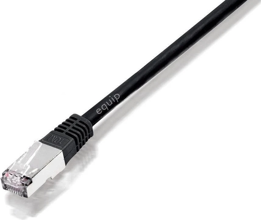 Equip RJ-45 RJ-45 Cat.5E F / UTP Juodas 20m (625459)