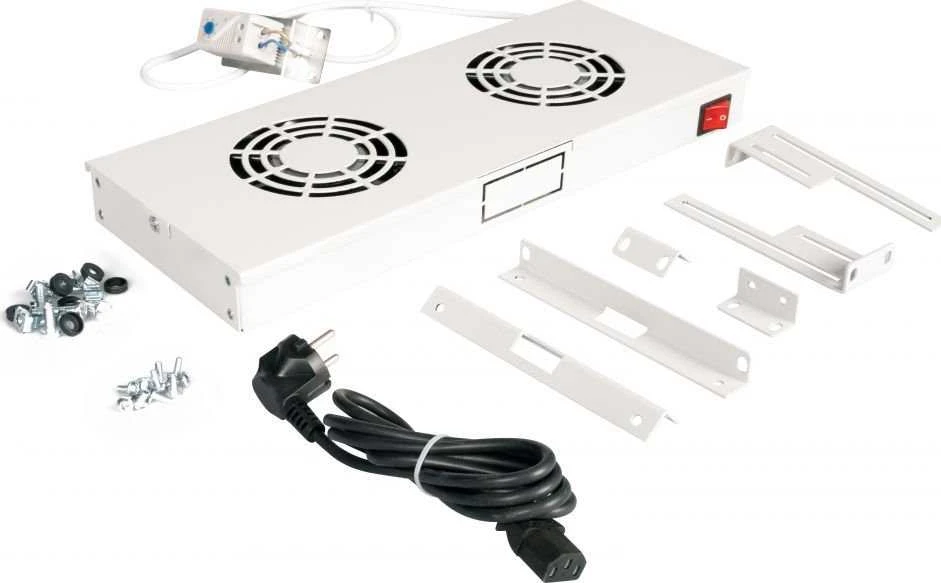 Equip Lftermodul 19 fr Serverschrnke. 2xLfter RAL7035