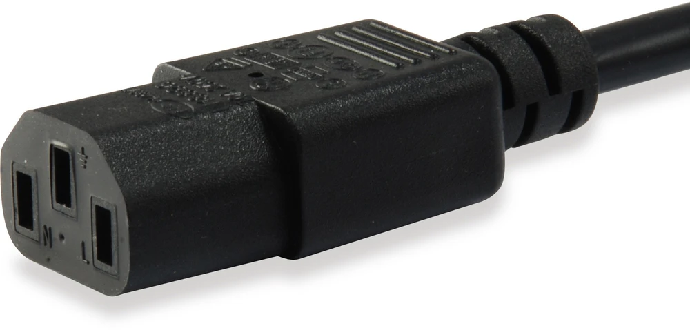 Equip Equip Kaltgeräteverl.-Kabelis IEC C14->IEC C13 St/Bu 1.80m Polybeutel