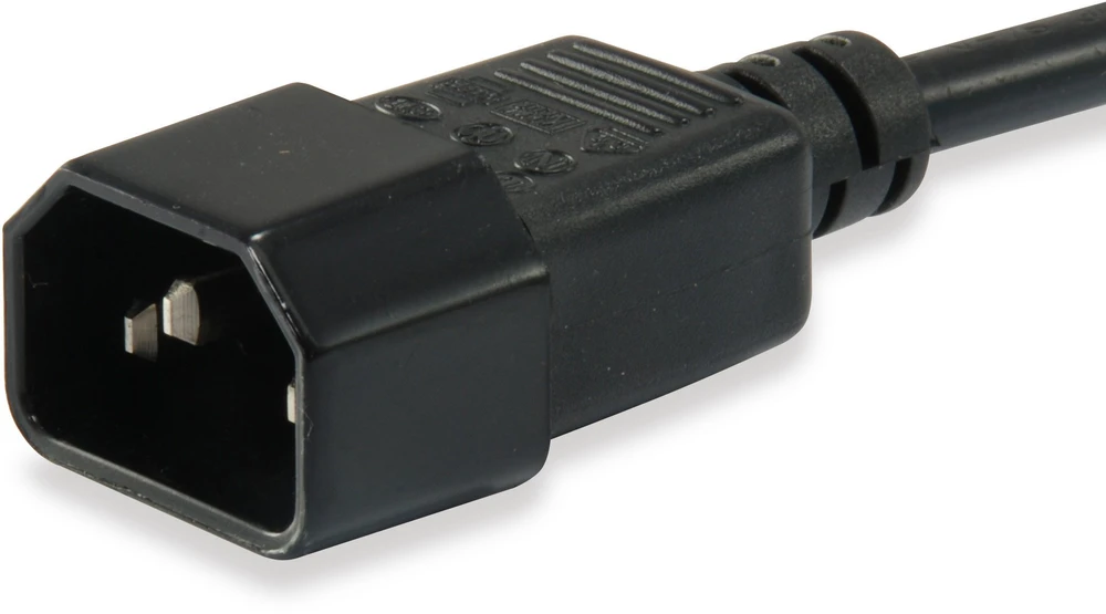 Equip Equip Kaltgeräteverl.-Kabelis IEC C14->IEC C13 St/Bu 1.80m Polybeutel